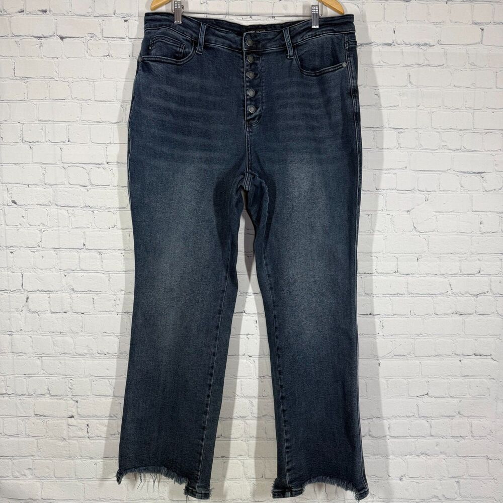 Judy Blue Dark Wash High-Rise Straight Leg Jeans
